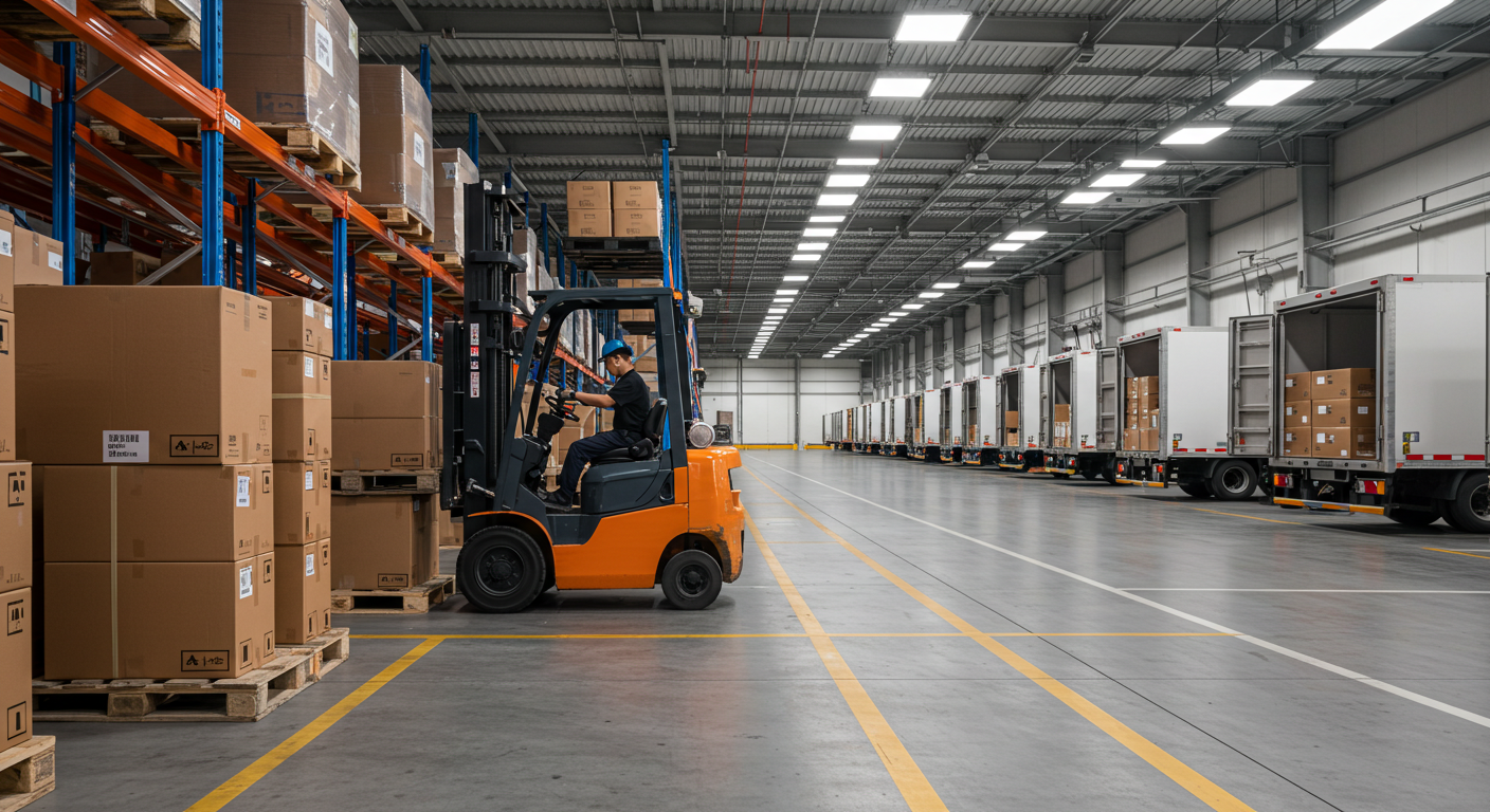 Аллея рынка Садовод с stalls одежды и активными продавцами