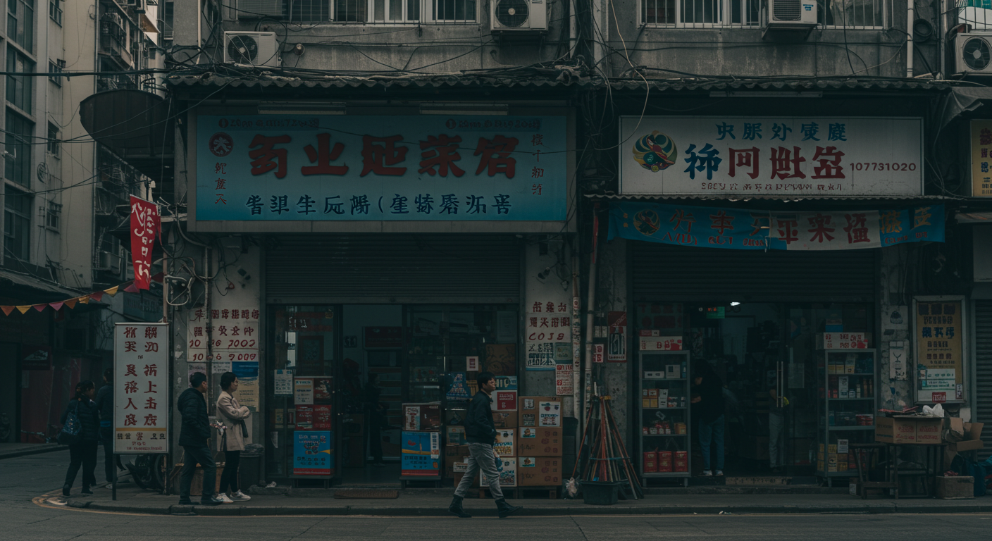 Два бизнесмена рассматривают фальшивые сертификаты и документы в офисе в Китае