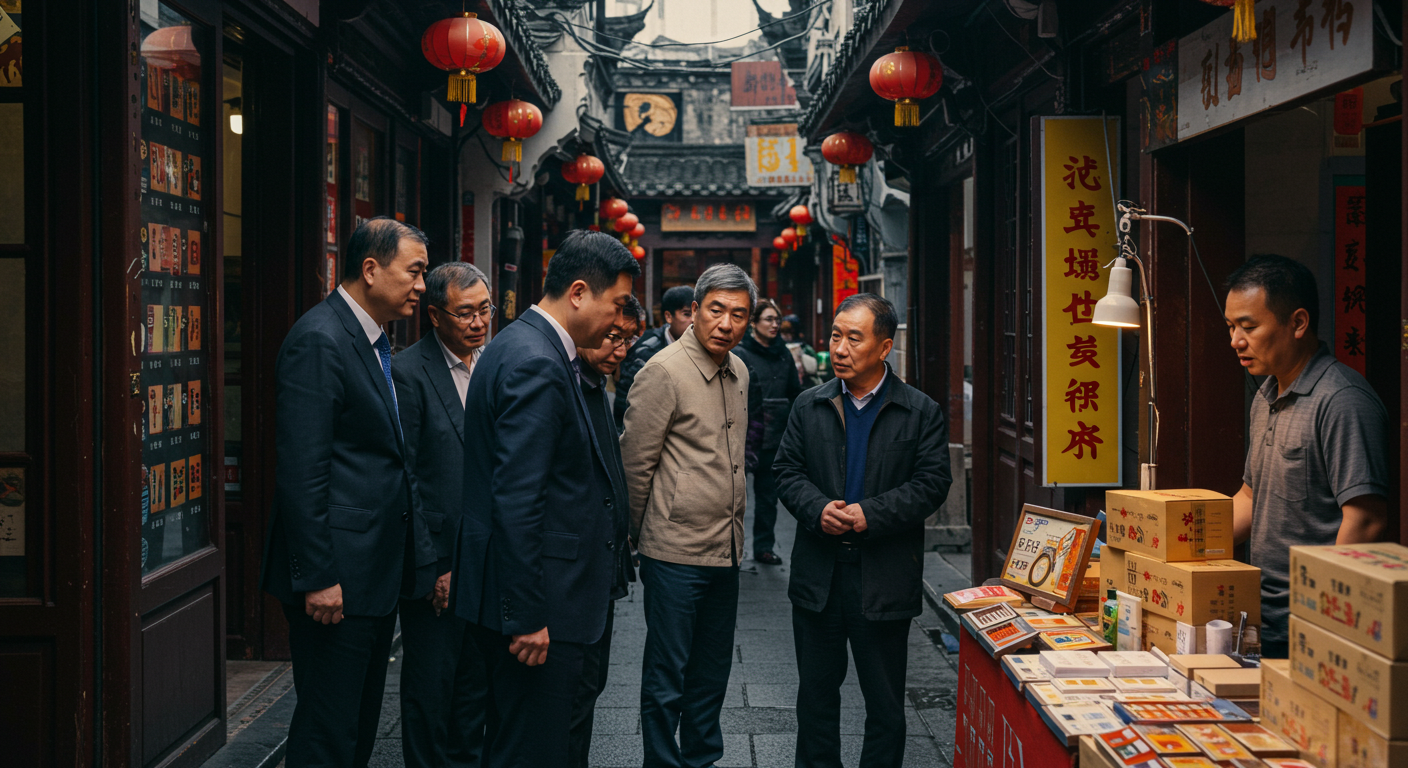 Элегантный конференц-зал в Китае с уважением к иерархии во время обмена визитками