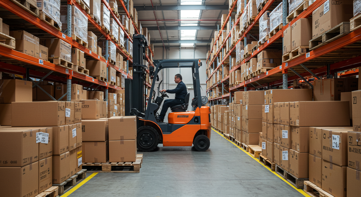 Городской рынок электроники в Китае с яркими витринами и покупателями