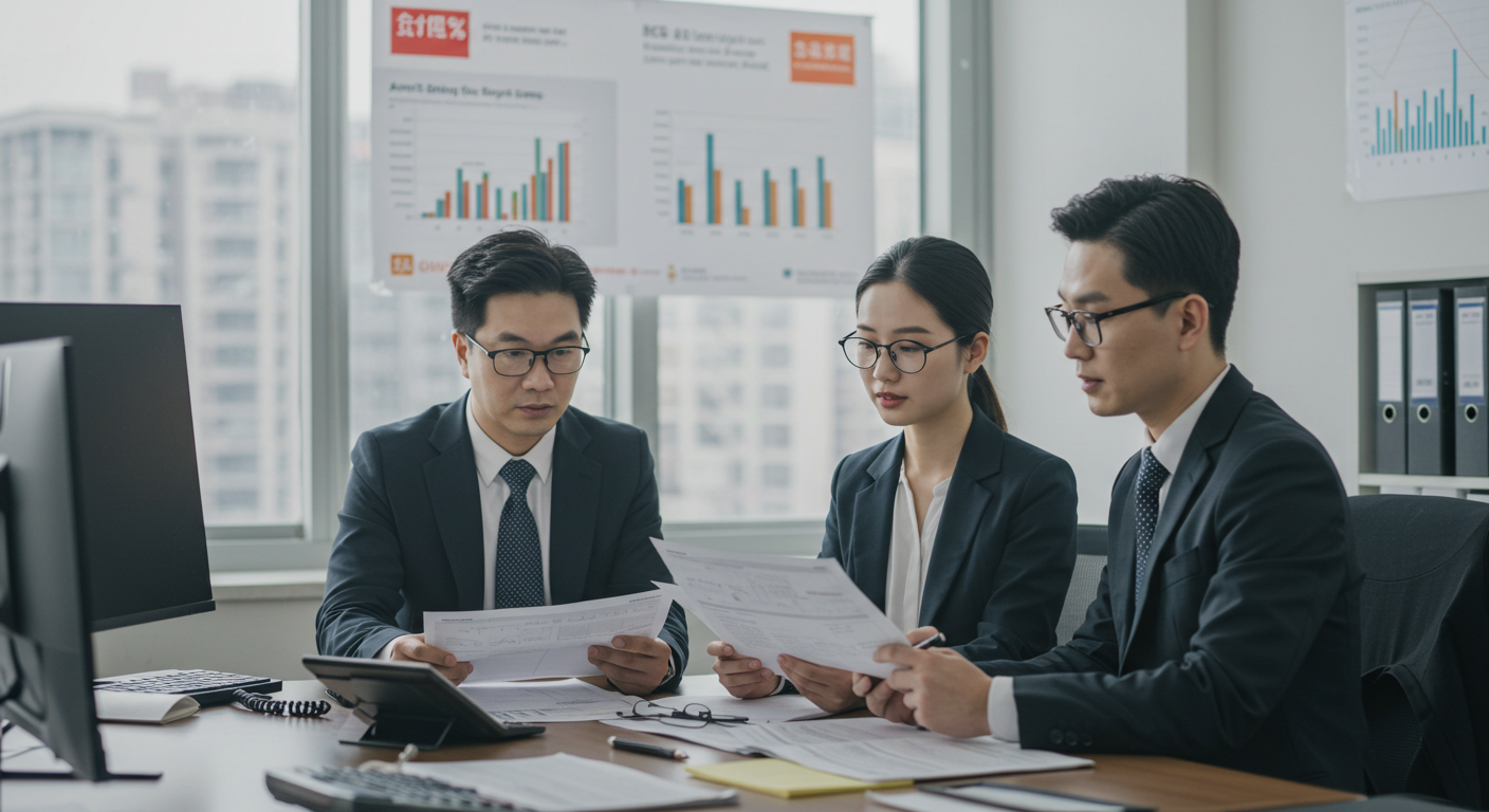 Грузовик проходит проверку на таможне рядом с китайским портом