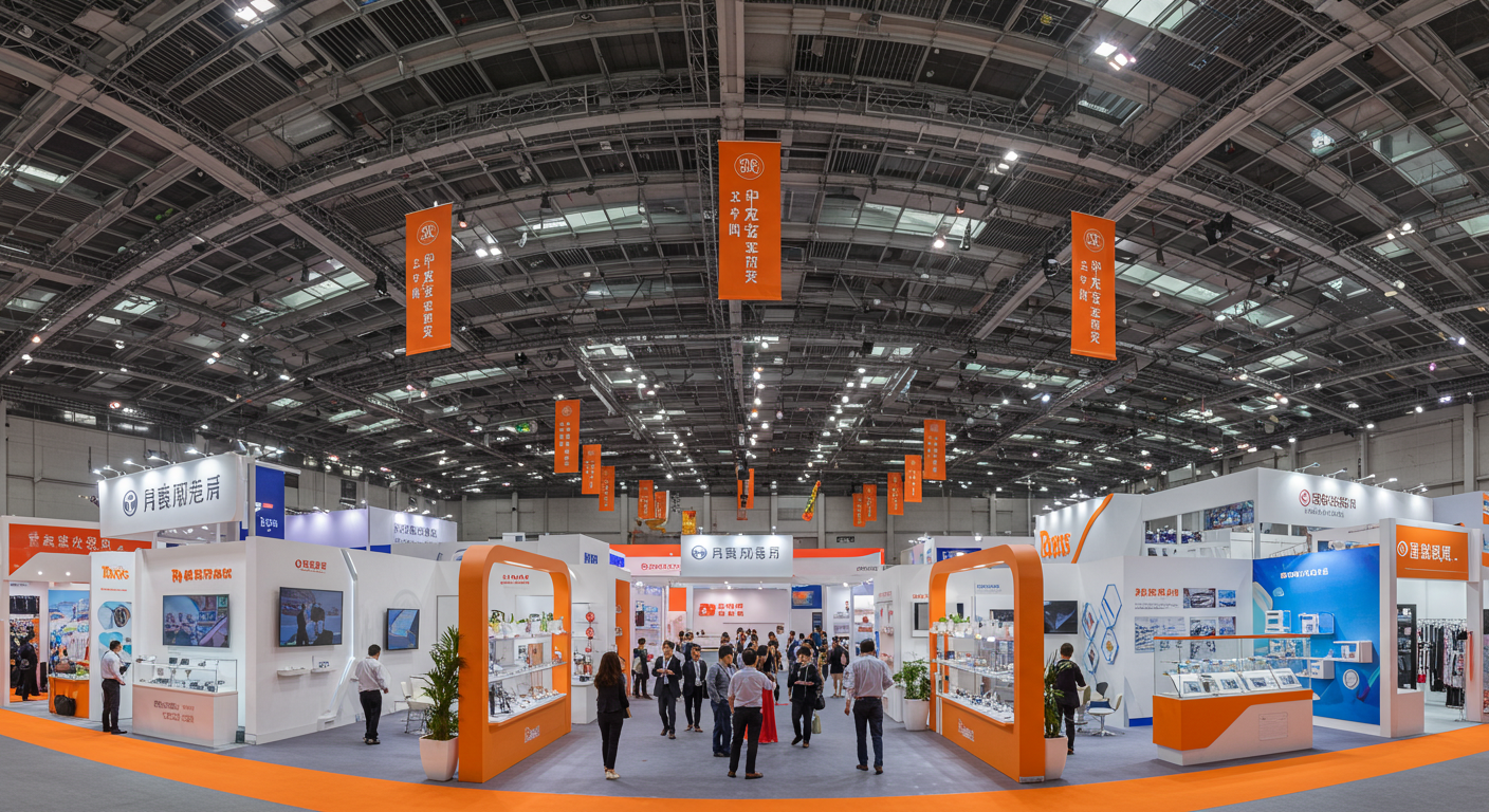 Грузовик с логотипами Китая и России на терминале в Гуанчжоу для доставки товаров