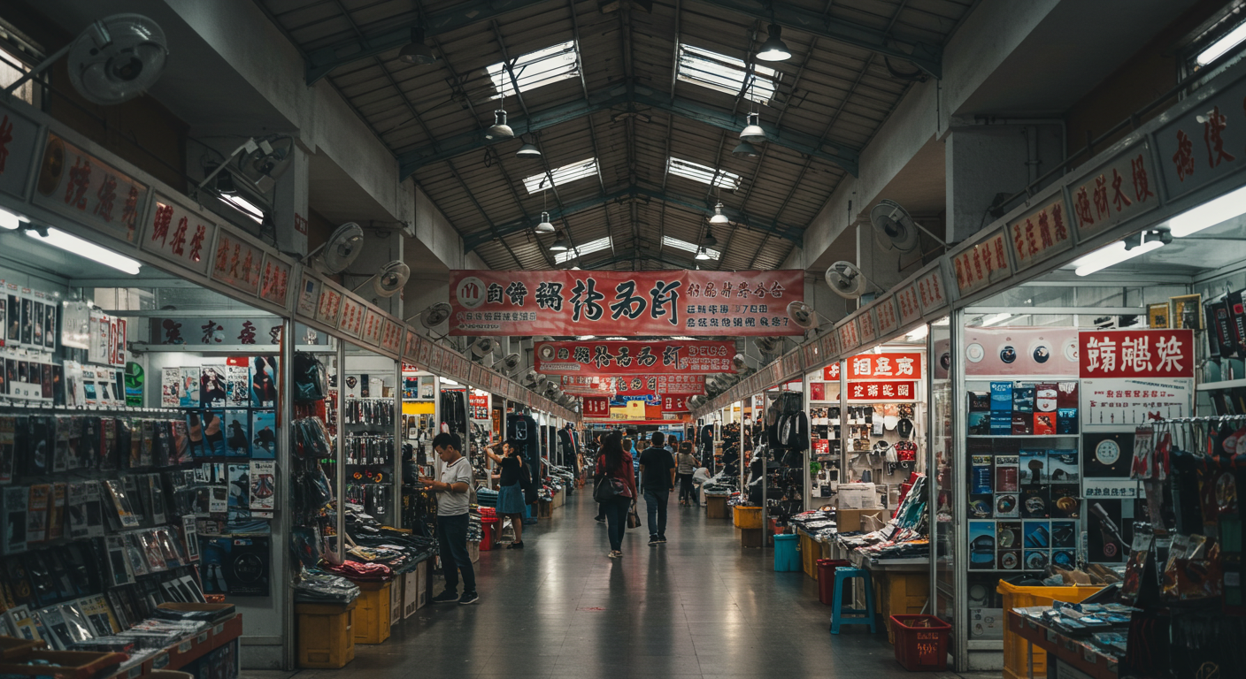 Грузовик с товарами покидает склад в Гуанчжоу, подготовленные для Wildberries и Ozon.