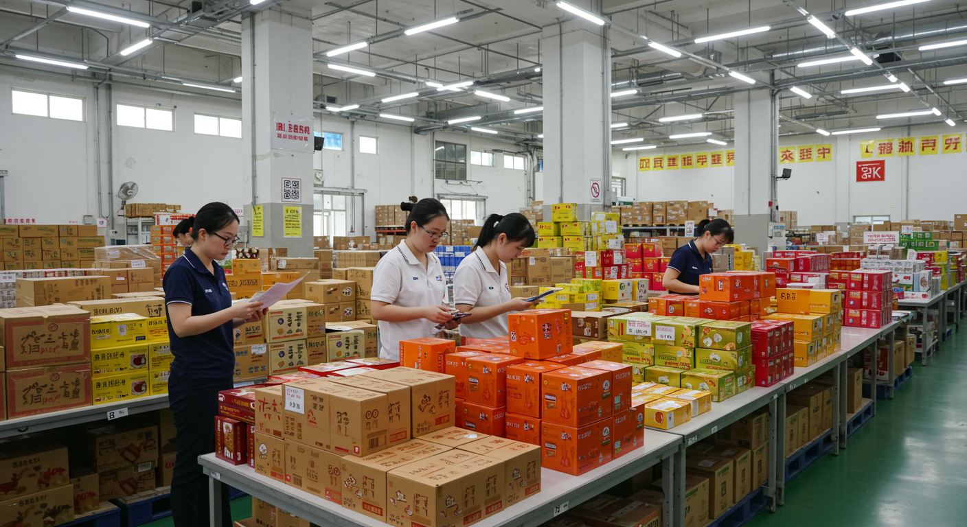 Интерьер бутика с шелковыми халатами и китайскими подарками в Хайнане