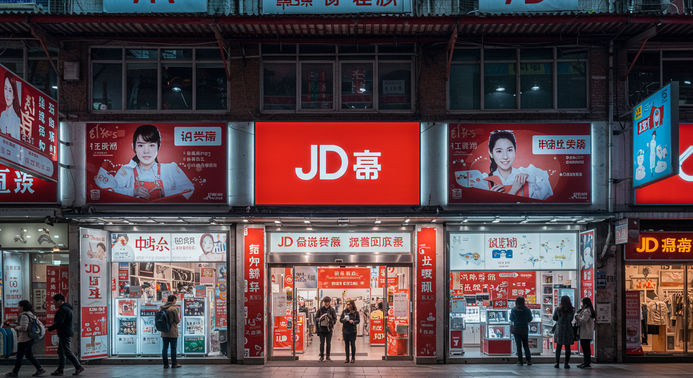 Интерьер фулфилмент-центра в Китае с автоматизированной упаковкой и товарами