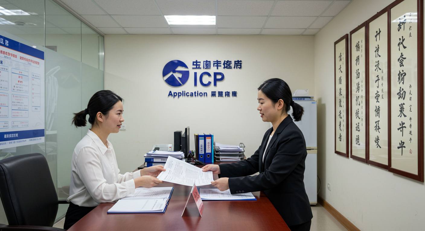 Команда e-commerce в китайском коворкинге проверяет соответствие ICP лицензии