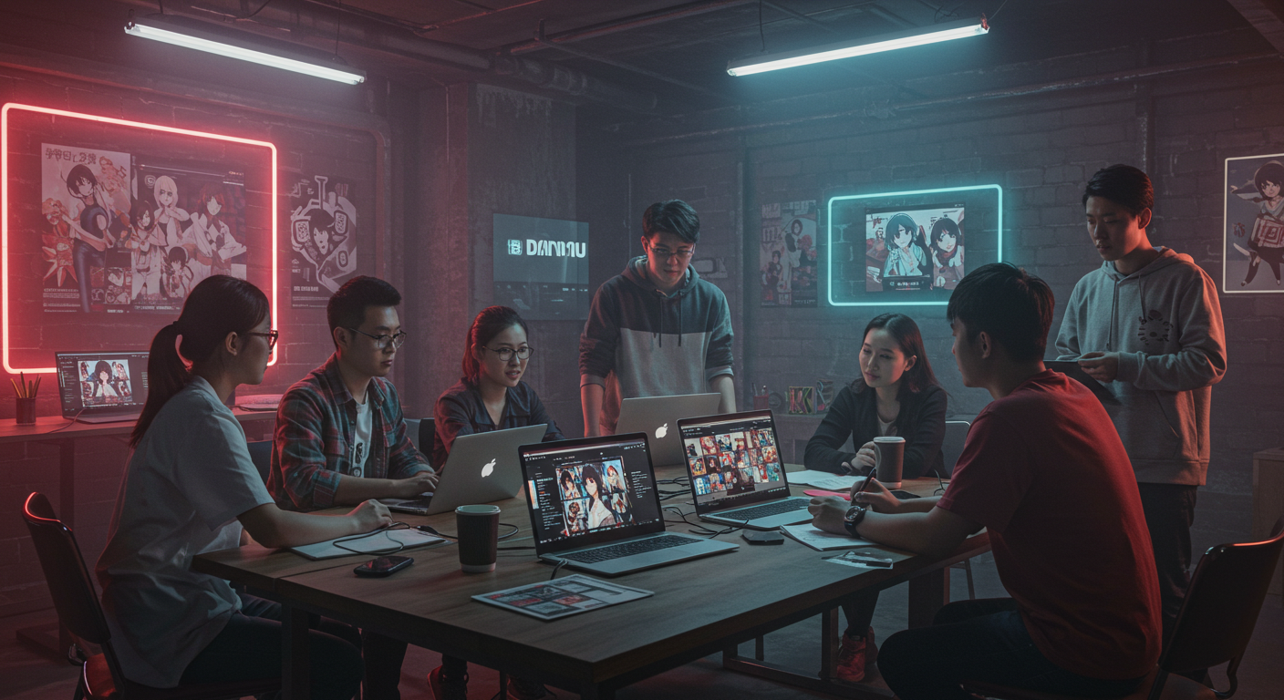 Команда работает над брендингом для Gen Z с интерфейсом Bilibili на экране