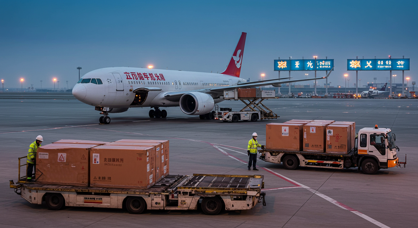 Команда управляет авиадоставкой, отслеживая груз на большом экране