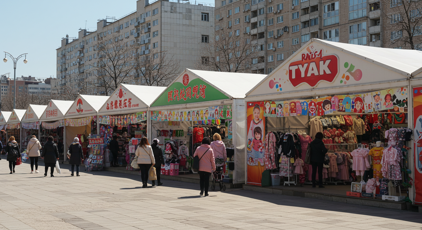 Комната логистики с мониторами отслеживания грузов из Китая, вид на рынок ТЯК