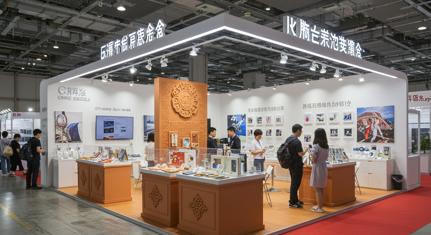 Конференция по логистике с участниками на фоне баннеров о торговле с Китаем