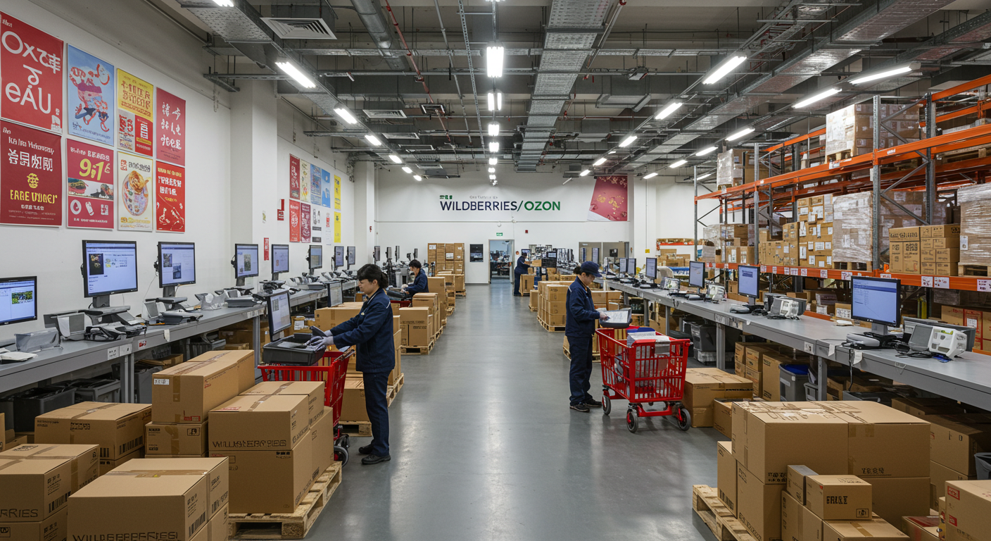 Контейнеры на таможенном пункте на границе с Россией