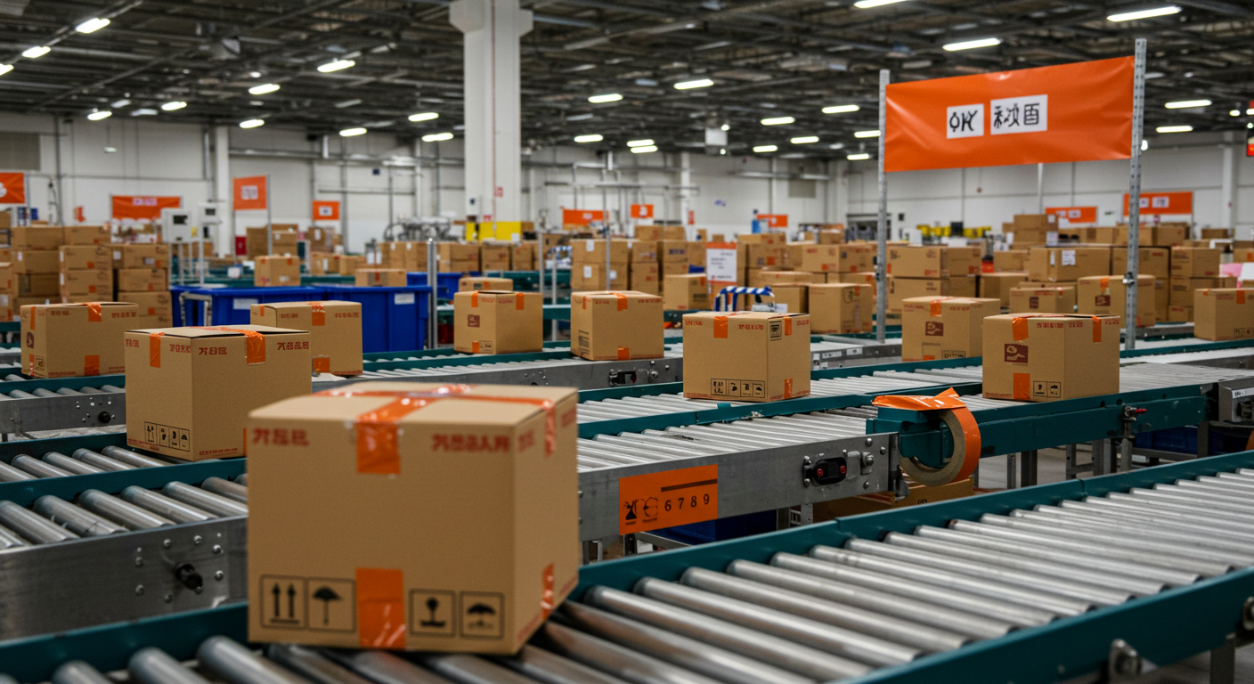 Контрольная комната логистики с цифровыми экранами и анализом спроса в Китае