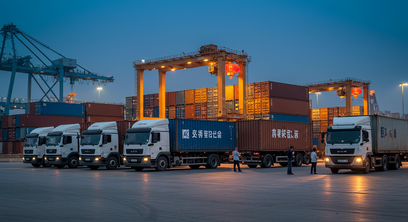 Контрольная комната логистики в Китае, планирование маршрутов на цифровой карте.