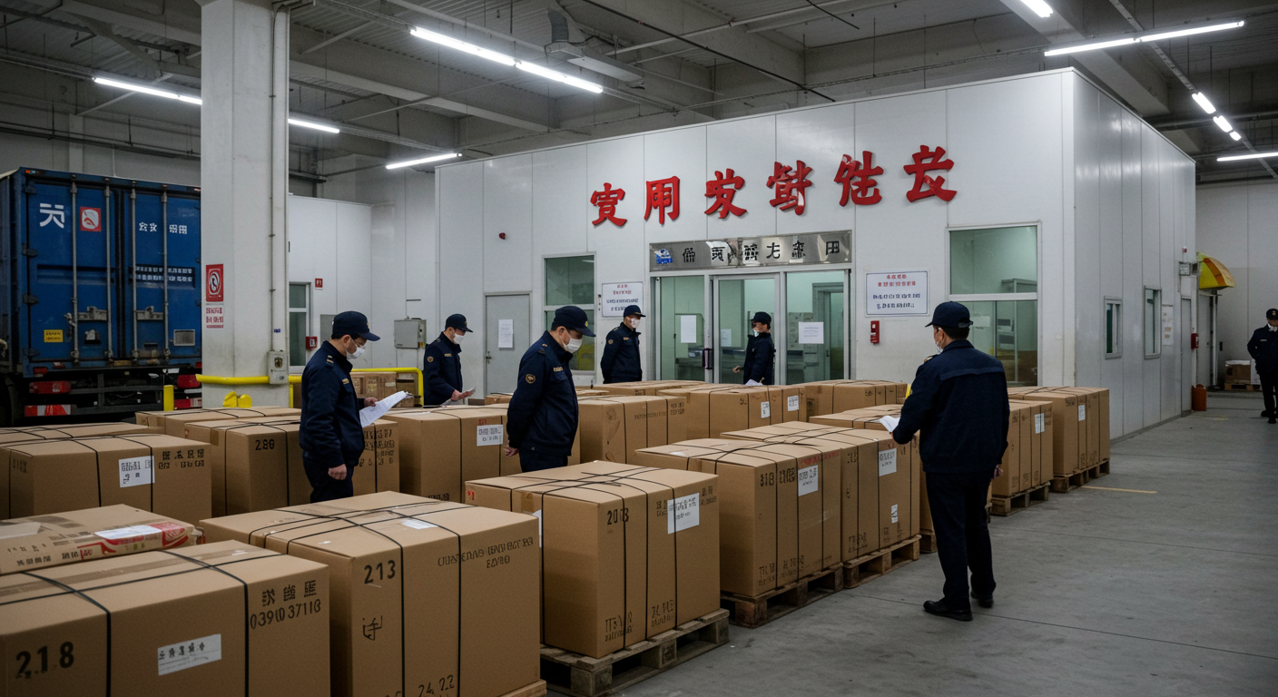 Конвой грузовиков на трассе из Китая в Россию через Центральную Азию