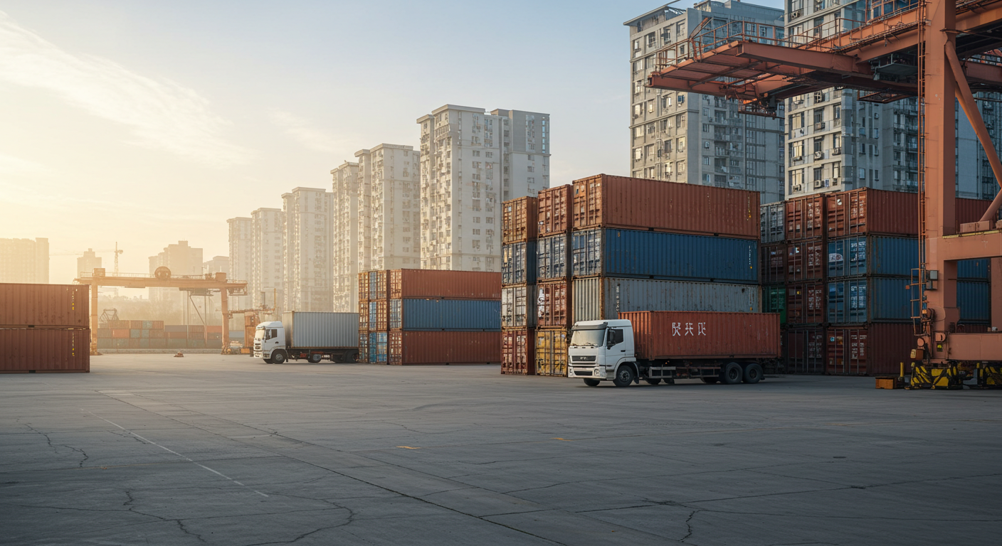 Логистический агент контролирует инспекцию товаров в складском коридоре