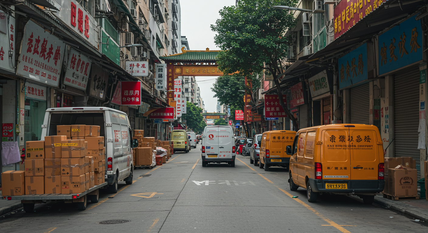 Логистический хаб почты Китая в Чжэнчжоу с сортировкой посылок