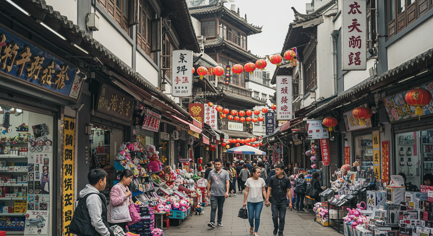 Логистический центр с грузовиками, загружающими товары для России