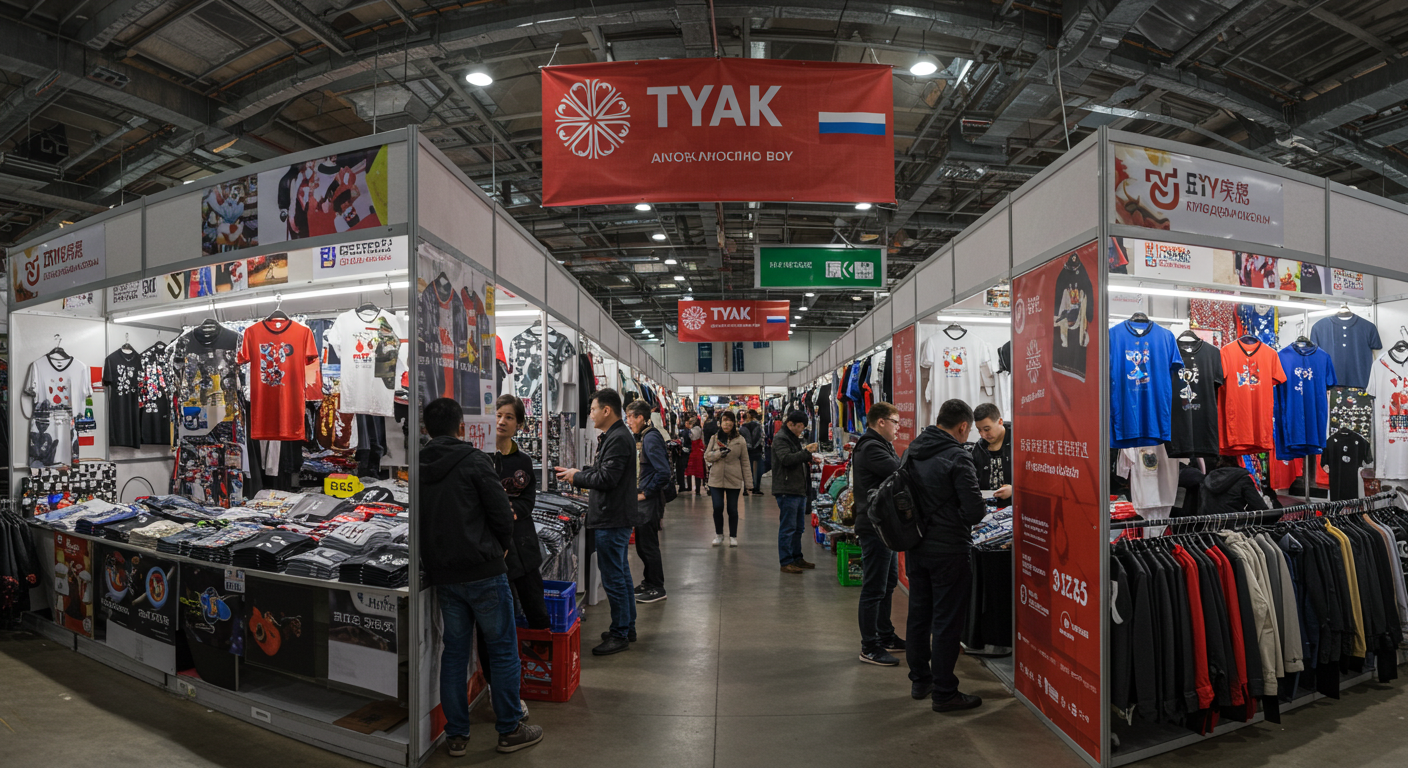 Общий вид рынка ТЯК с доставкой и покупателями в Люблино, активная жизнь и китайские бренды.