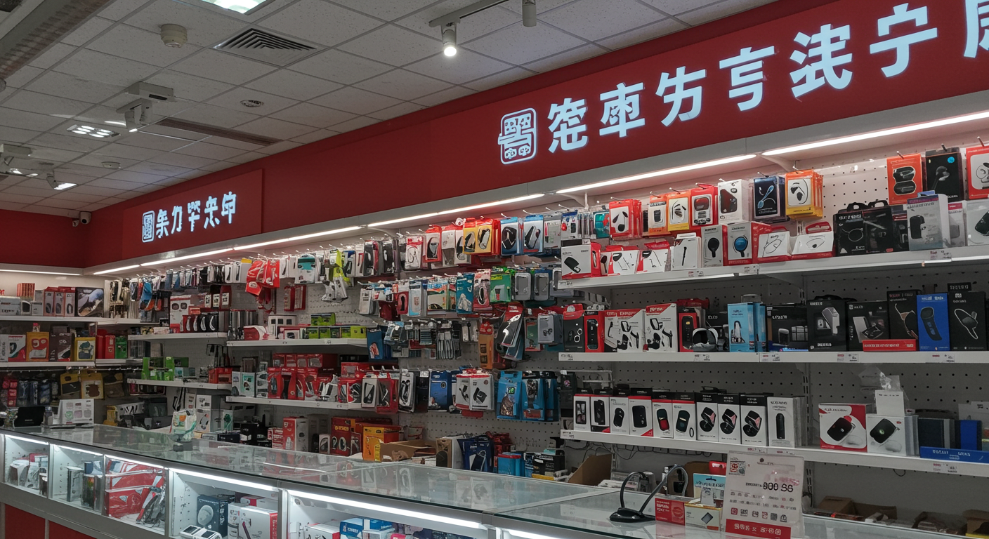 Офис логистики с картой маршрута Китай-Россия и образцами товаров для бизнеса