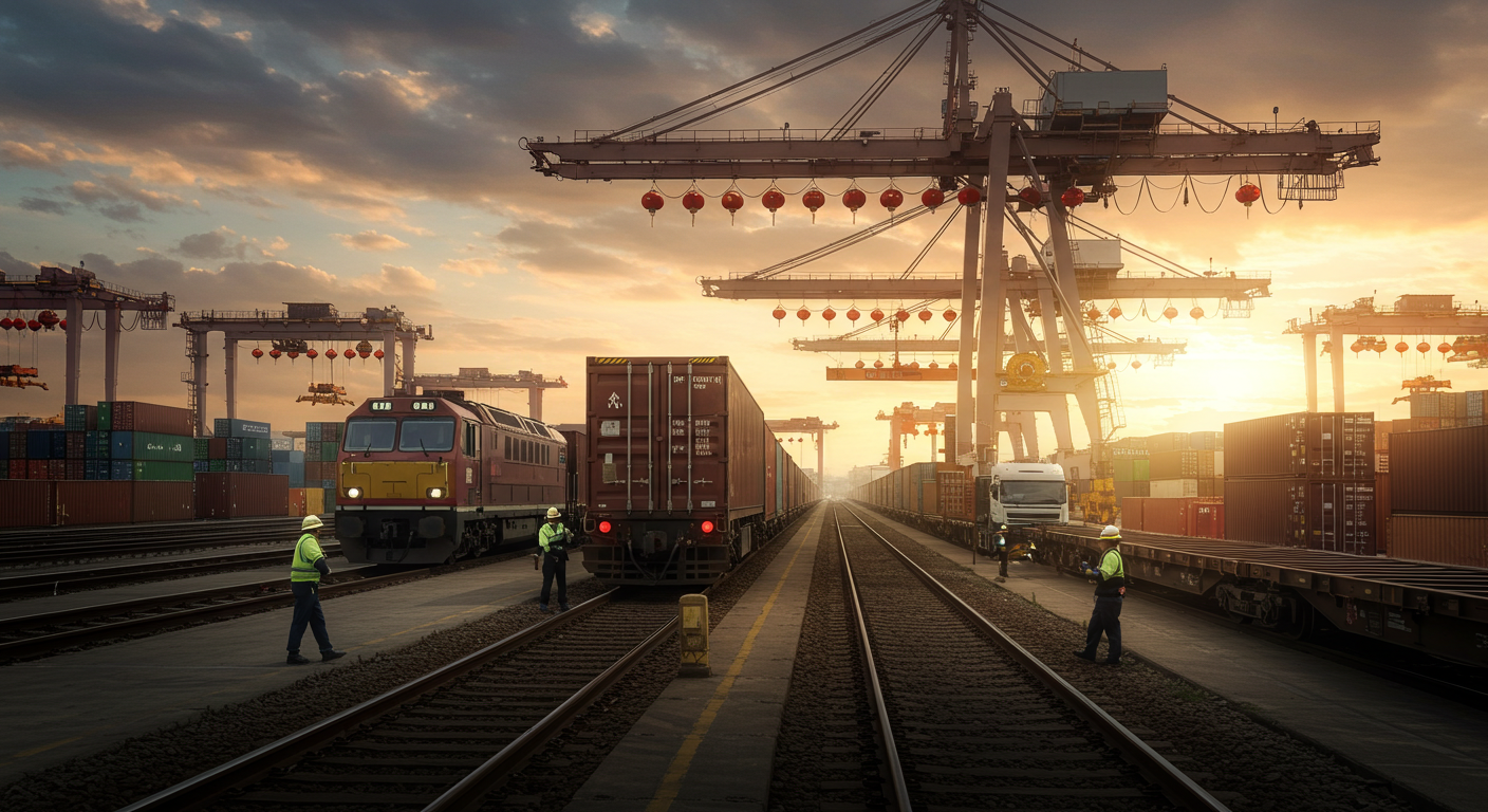 Офис в Шанхае с экспедиторами, отслеживающими грузы и проверяющими контракты