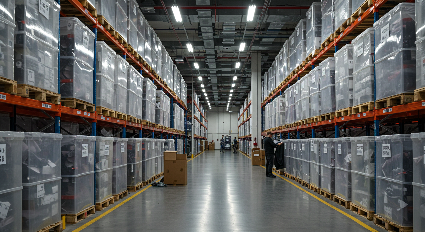 Оптовый рынок нижнего белья в ТЯК Москва с яркими выставками и указателями