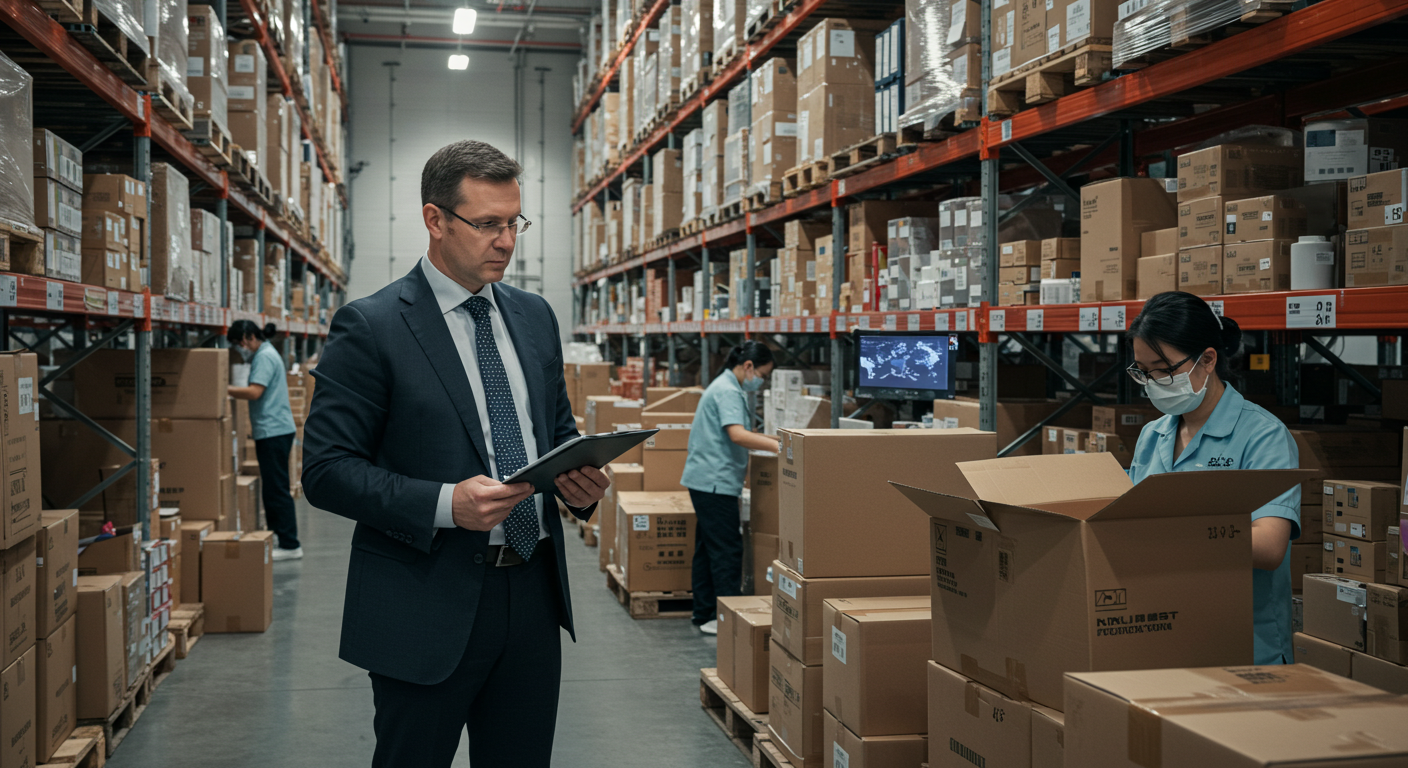 Покупательная улица в Китае, украшенная для фестиваля 11.11, с толпой людей.