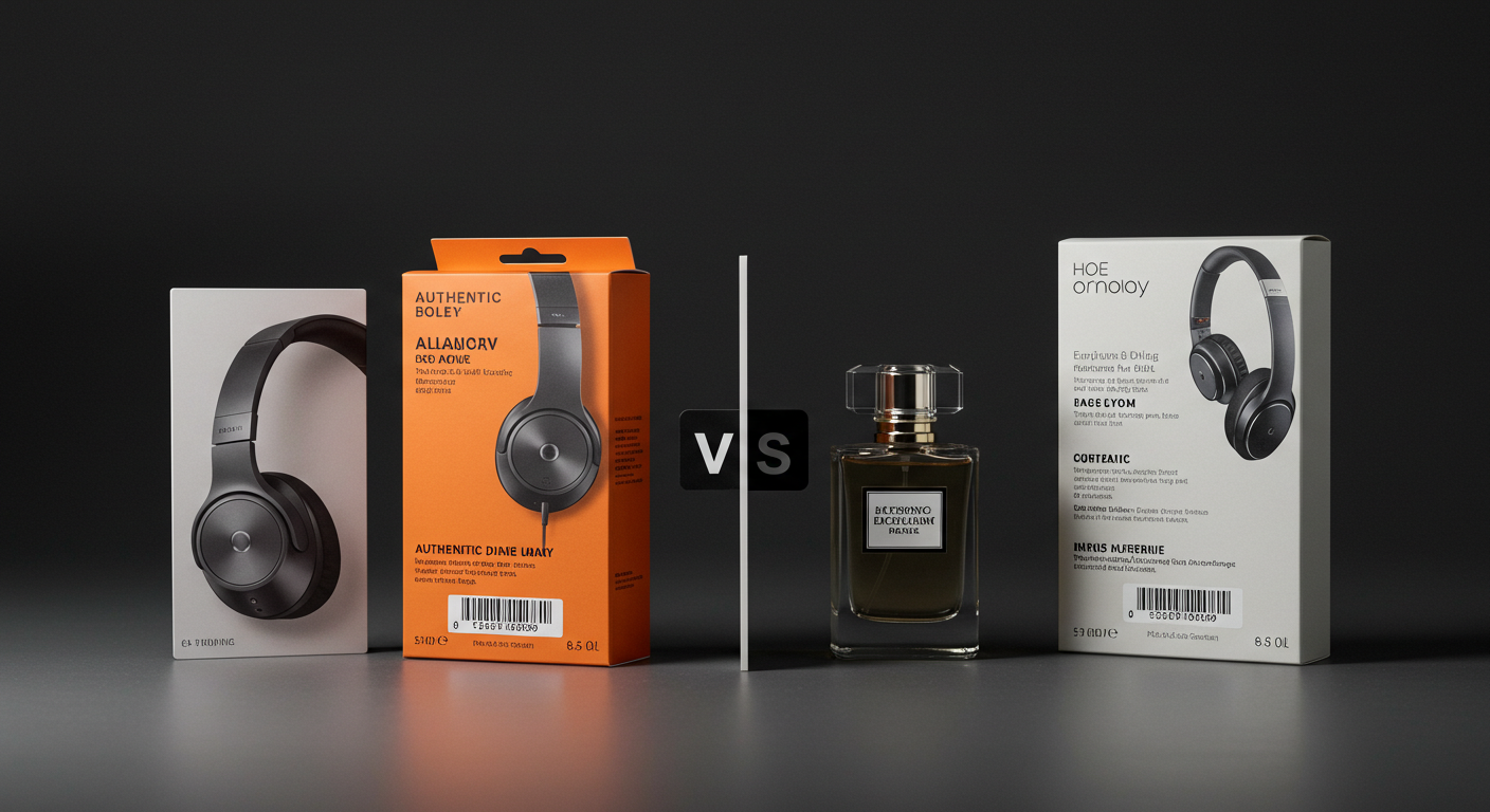 Проверка качества электроники на складе с видимыми упаковками и маркировкой ЕАС