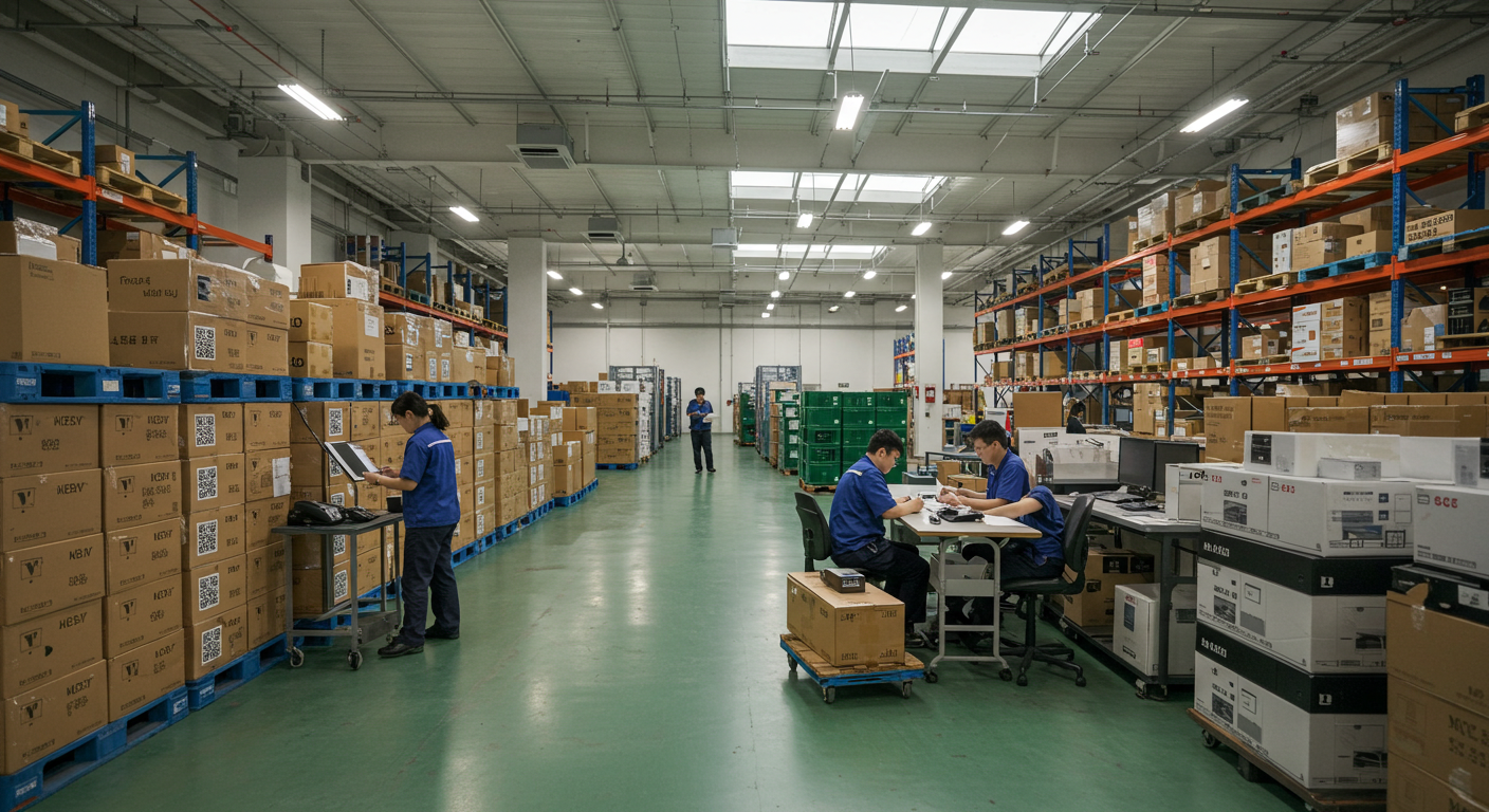 Пункт проверки грузовиков на границе с Казахстаном