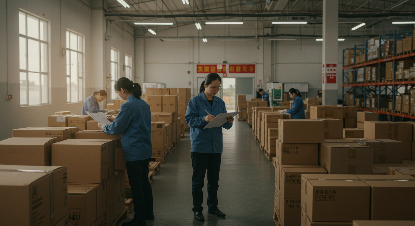 Рабочее место с открытым двуязычным договором и официальной печатью компании в Китае