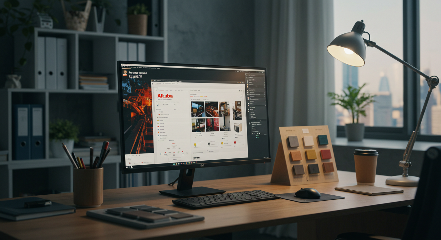 Рабочие проверяют и пакуют товары для экспорта в современном китайском складе