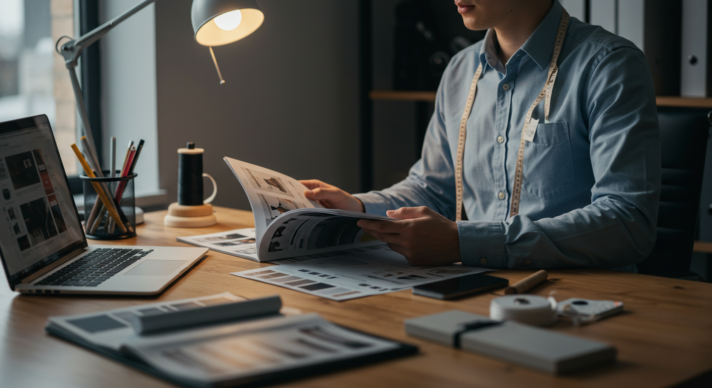Рабочие проверяют одежду в чистом складе с упаковками