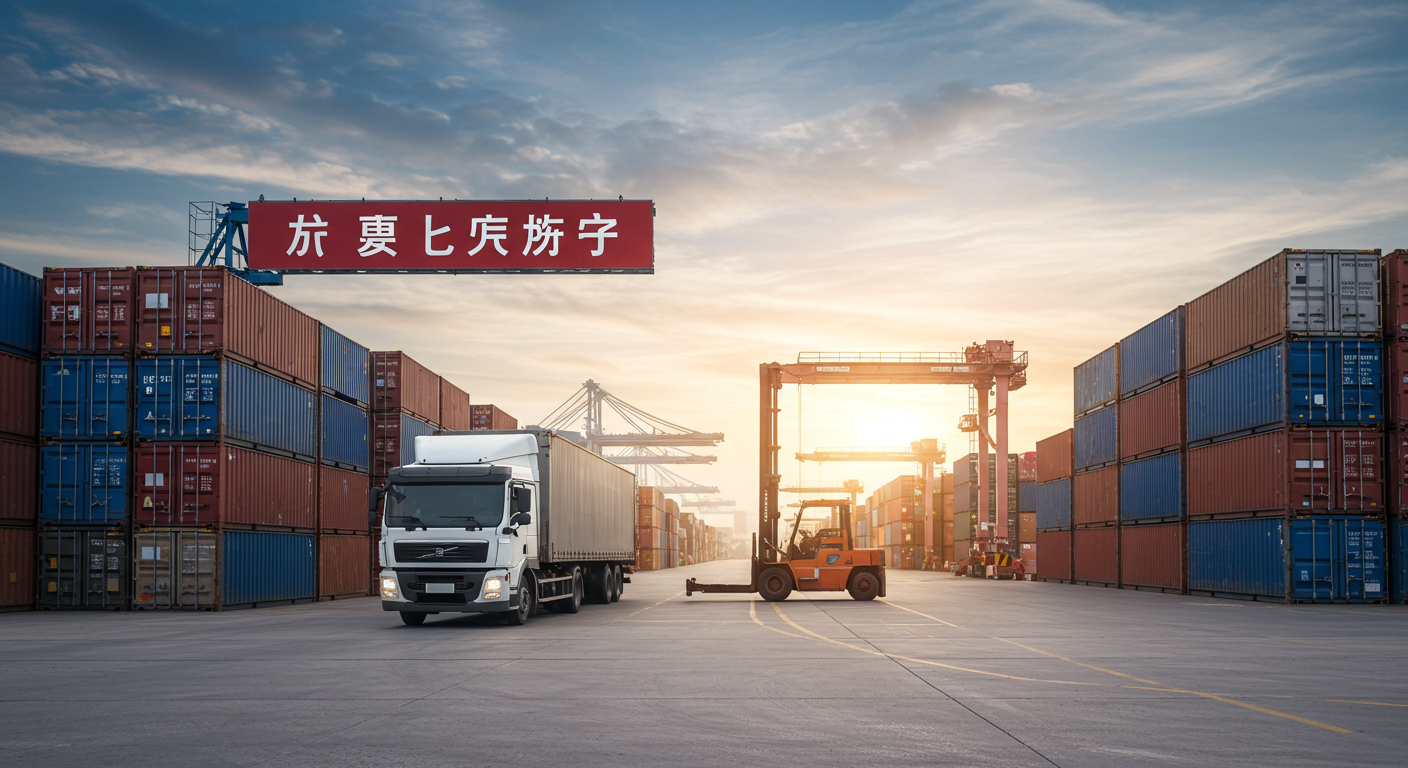 Работники китайского склада упаковывают товары для доставки в Россию