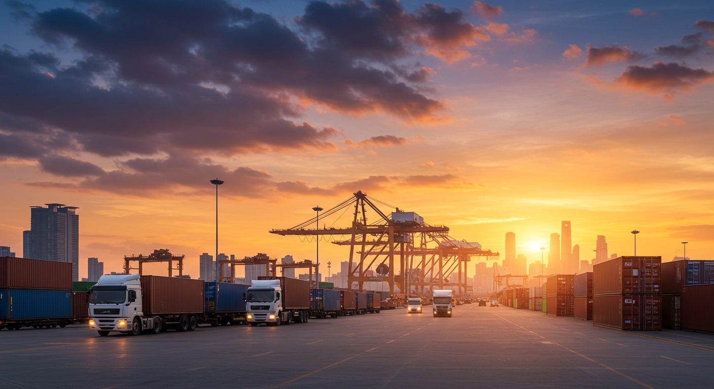 Работники проверяют поврежденные упаковки в современном китайском складе