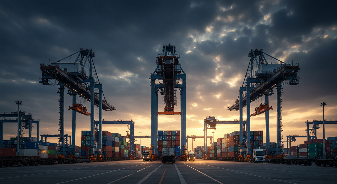 Шоурум китайской фабрики с электроникой и одеждой, продавец на фоне товаров