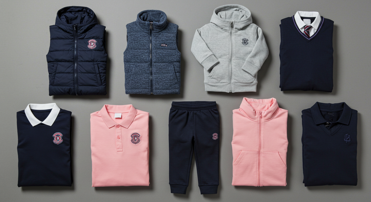 Склад с детской одеждой, где проходит контроль качества и сортировка