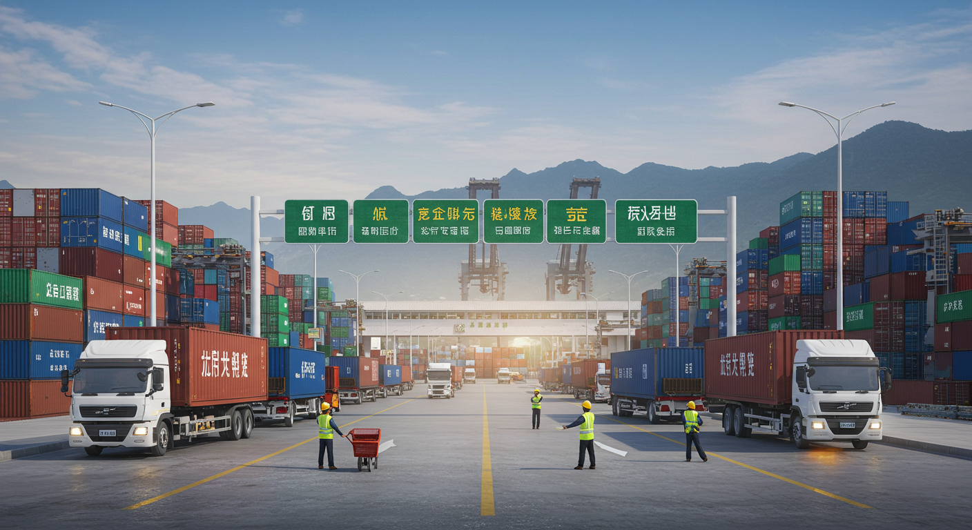 Склад с коробками для проверки и упаковки товаров из Китая