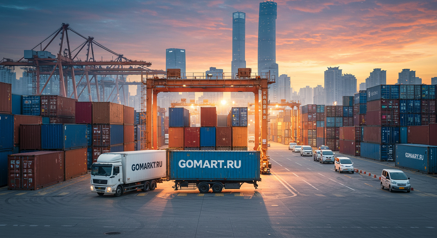 Склад с работниками, проверяющими упаковки Taobao и китайские товары