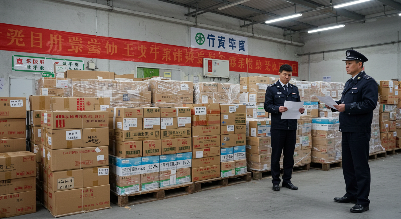 Склад сRejected электроникой из Китая, сотрудники проверяют бракованные товары