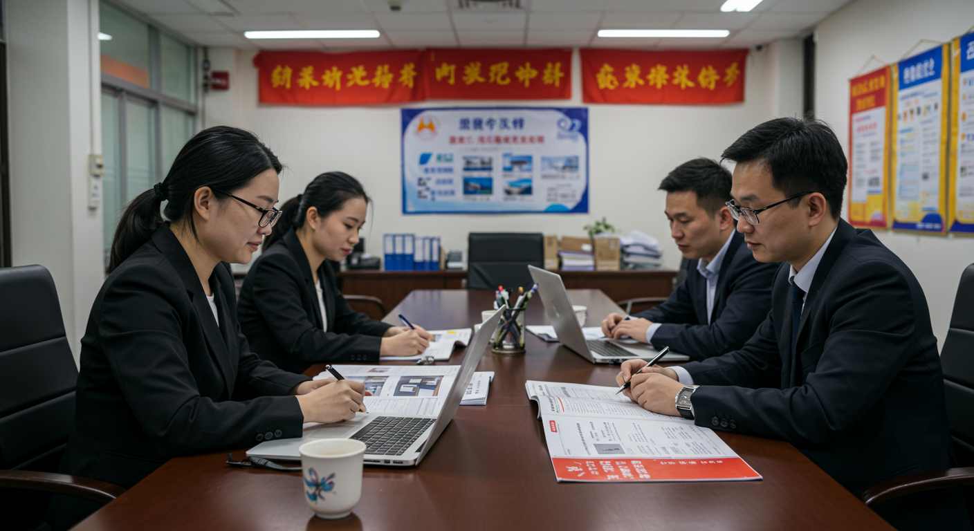 Склад в Китае, где работники сортируют экспортные товары с 1688 тегами