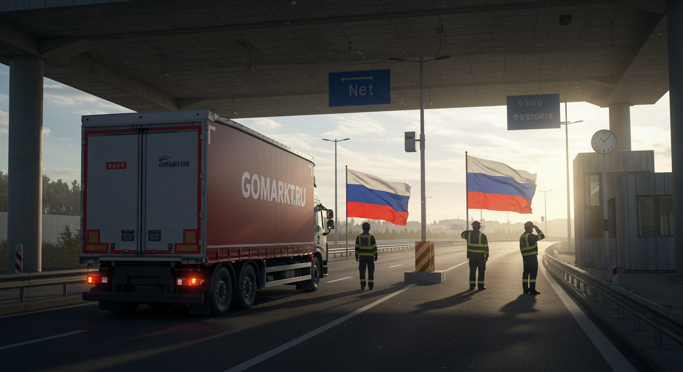 Склад в Китае с упакованными товарами, готовыми для экспорта в Россию.