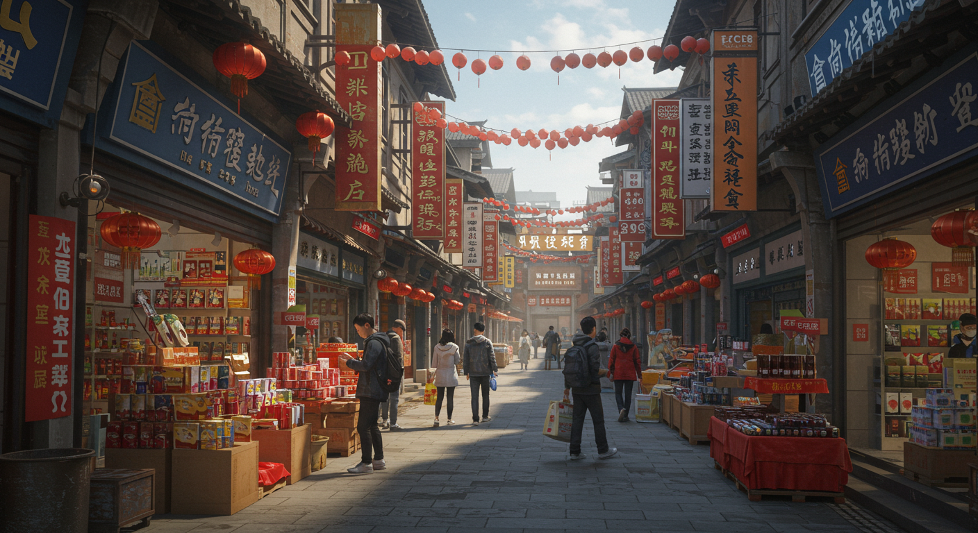 Сотрудники анализируют документы поставщика на интерфейсе 1688 в офисе