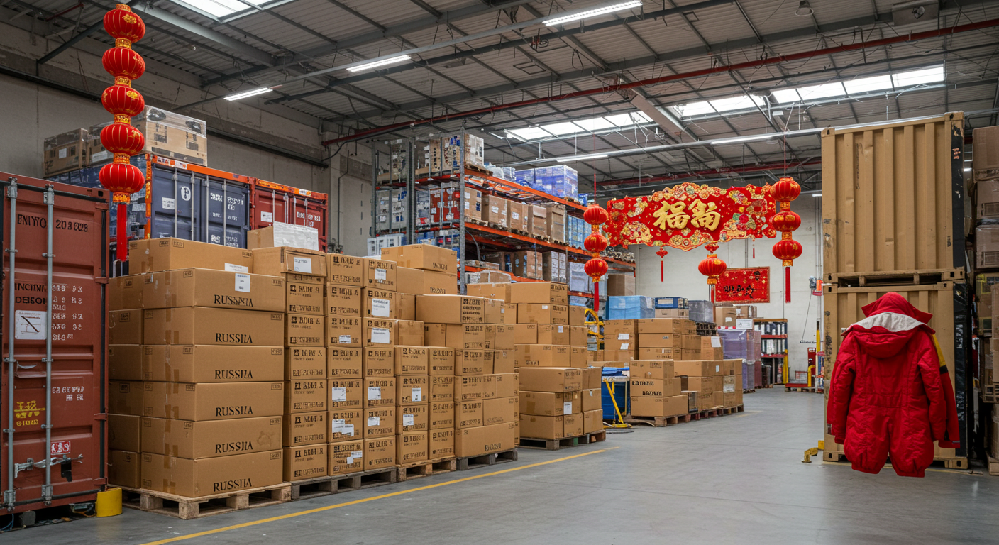 Современная фабрика в Китае закрыта на праздники, пустая производственная линия