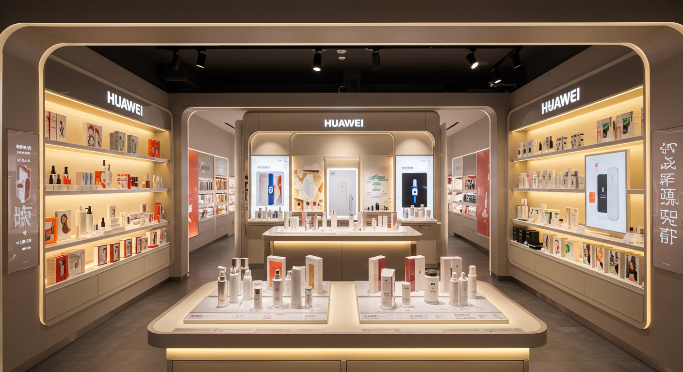 Современная китайская фабрика с линиями сборки умных устройств и роботами