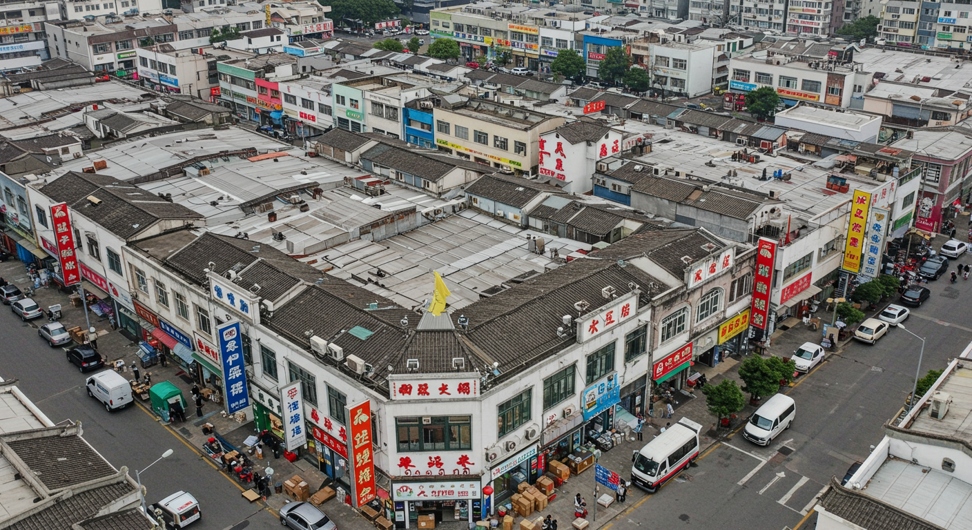 Современная промышленная зона в Гуандун с автоматизированным производством.