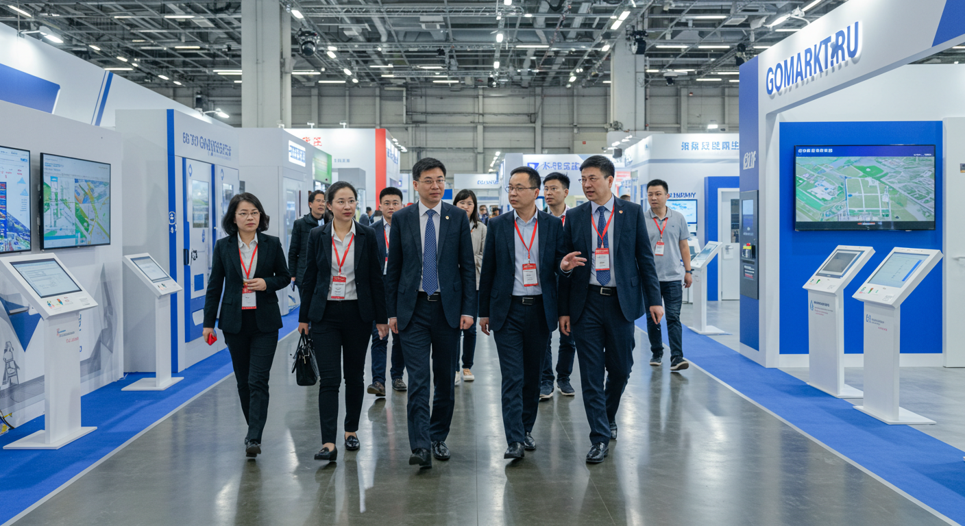 Современная ярмарка логистики в Гуанчжоу с автоматизацией складов и международными посетителями