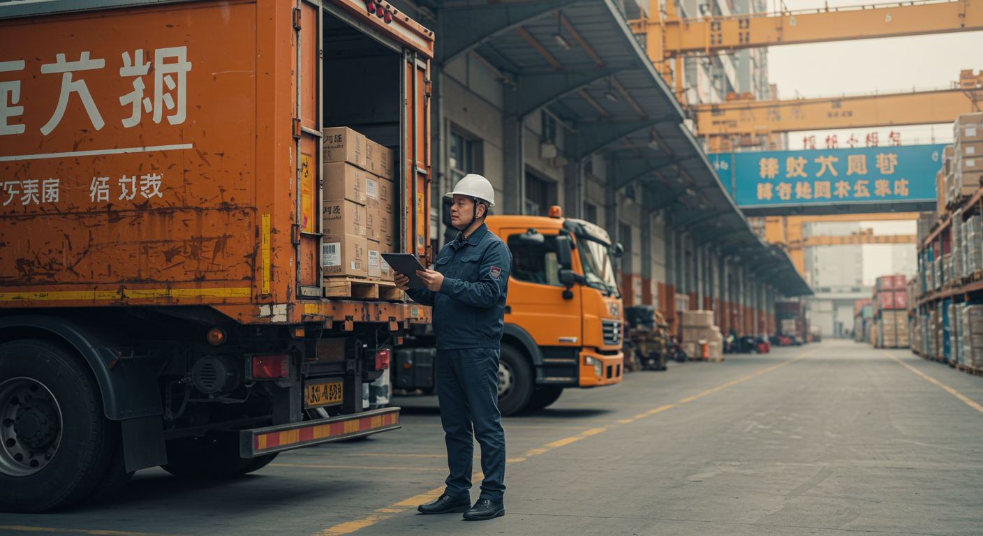 Современный фулфилмент-центр в Китае, рабочие проверяют товары перед упаковкой