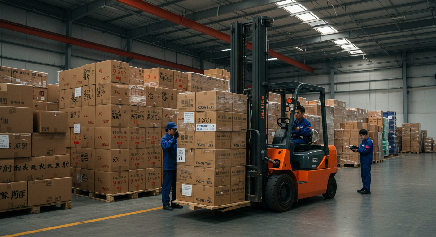 Современный китайский шоу-рум с популярными товарами и аналитикой