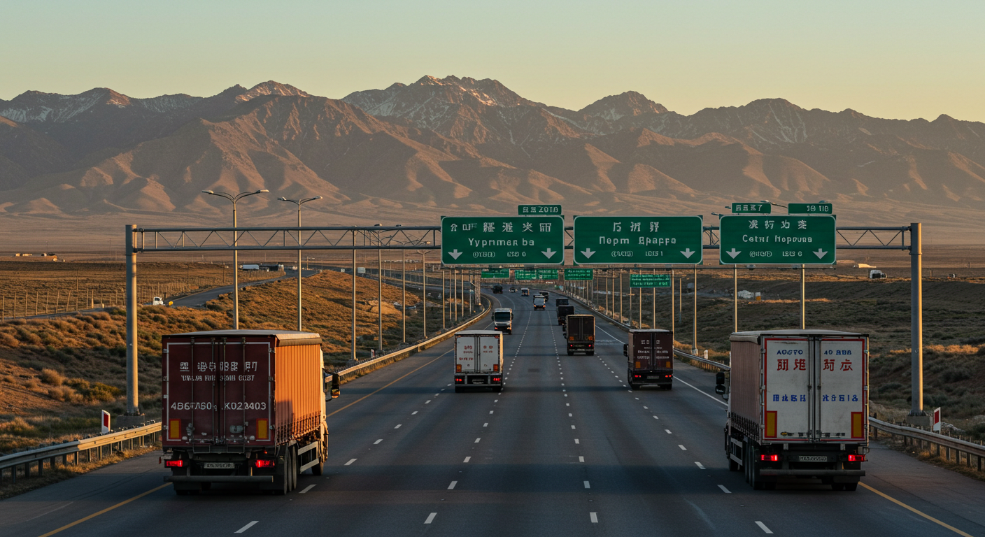 Современный логистический хаб с загрузкой фур рядом с брендовым складом