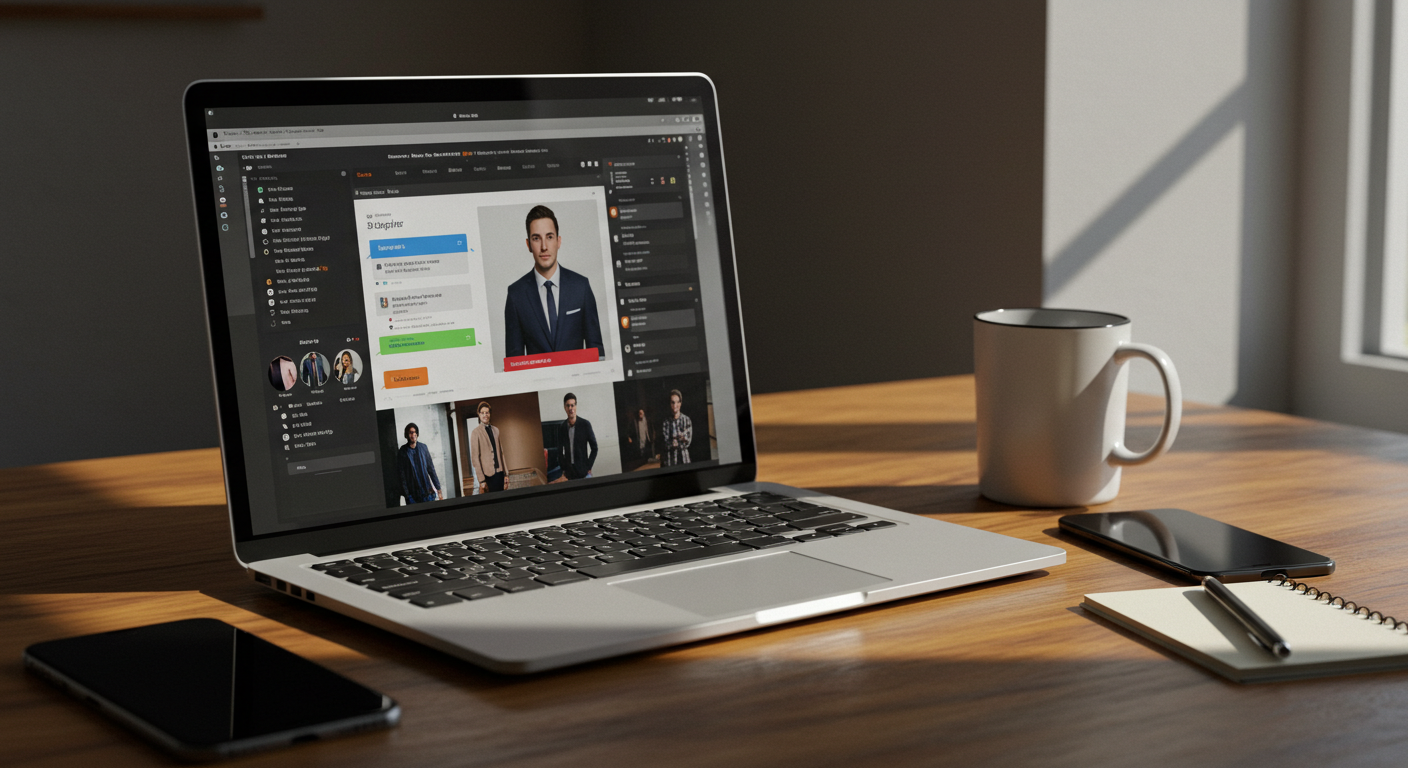 Современный шоурум на Садоводе с мужскими куртками и продавцом