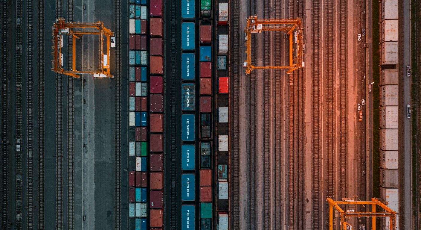 Современный склад в Даляне, работники сортируют товары для экспорта